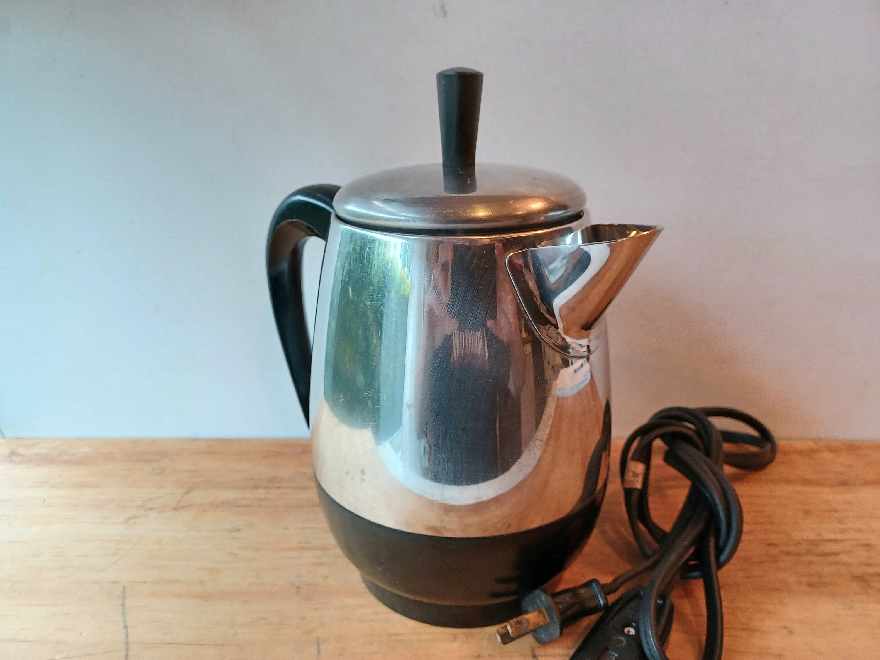 2-4 Cup* Electric Percolator, Stainless Steel