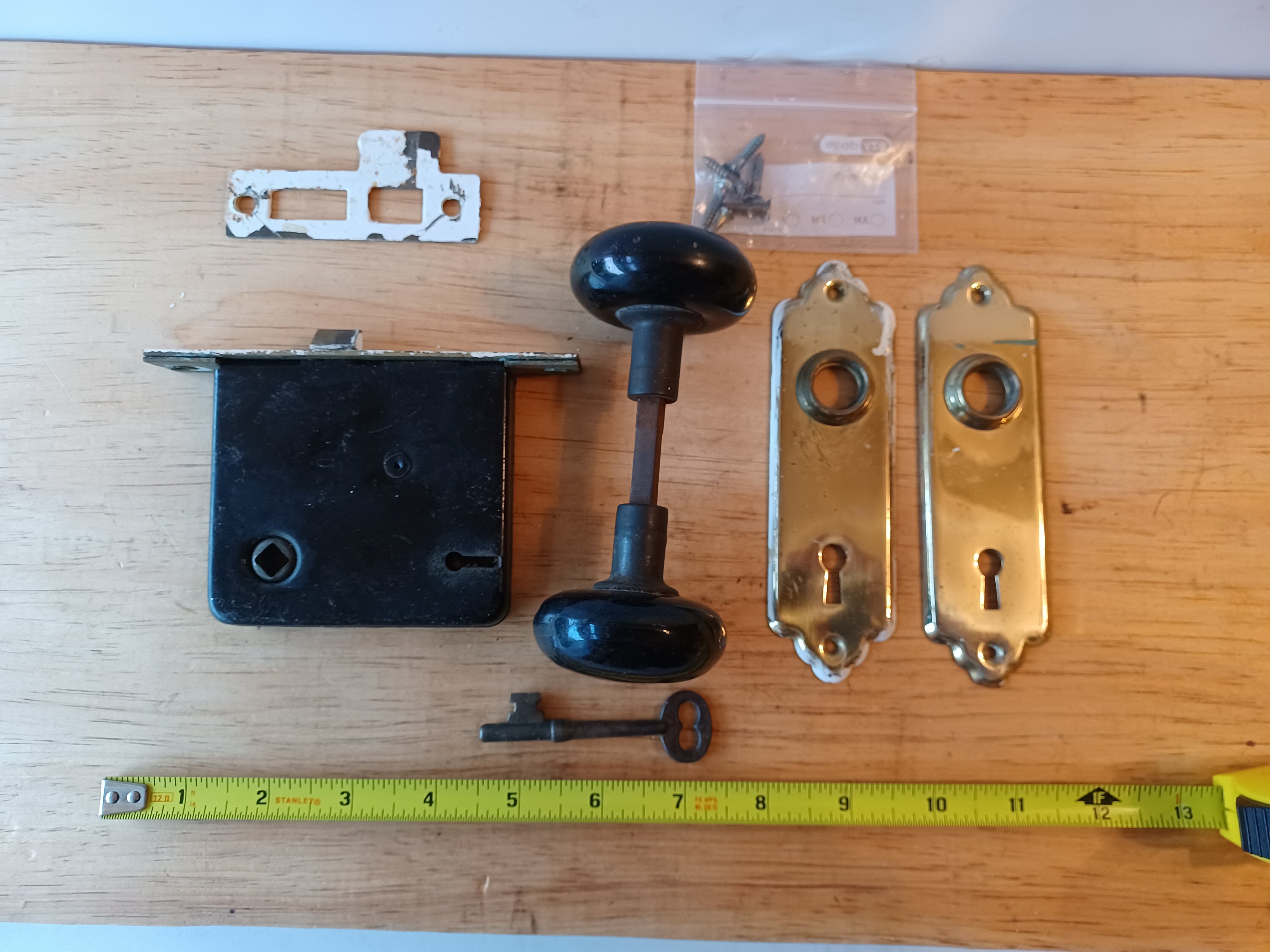 Cerradura antigua con perillas y hardware | Etsy