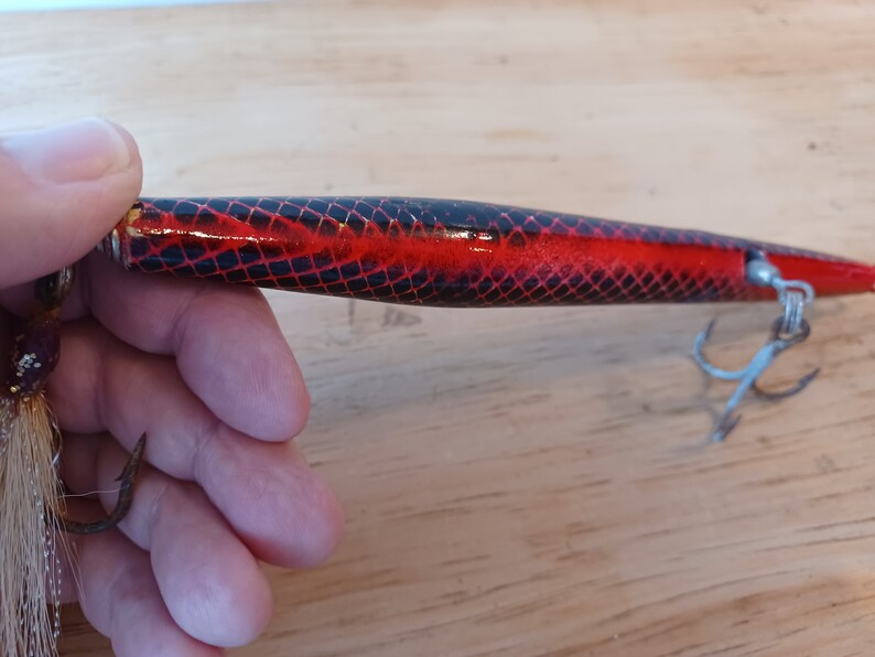 Handmade Wood Fishing Lures Etsy