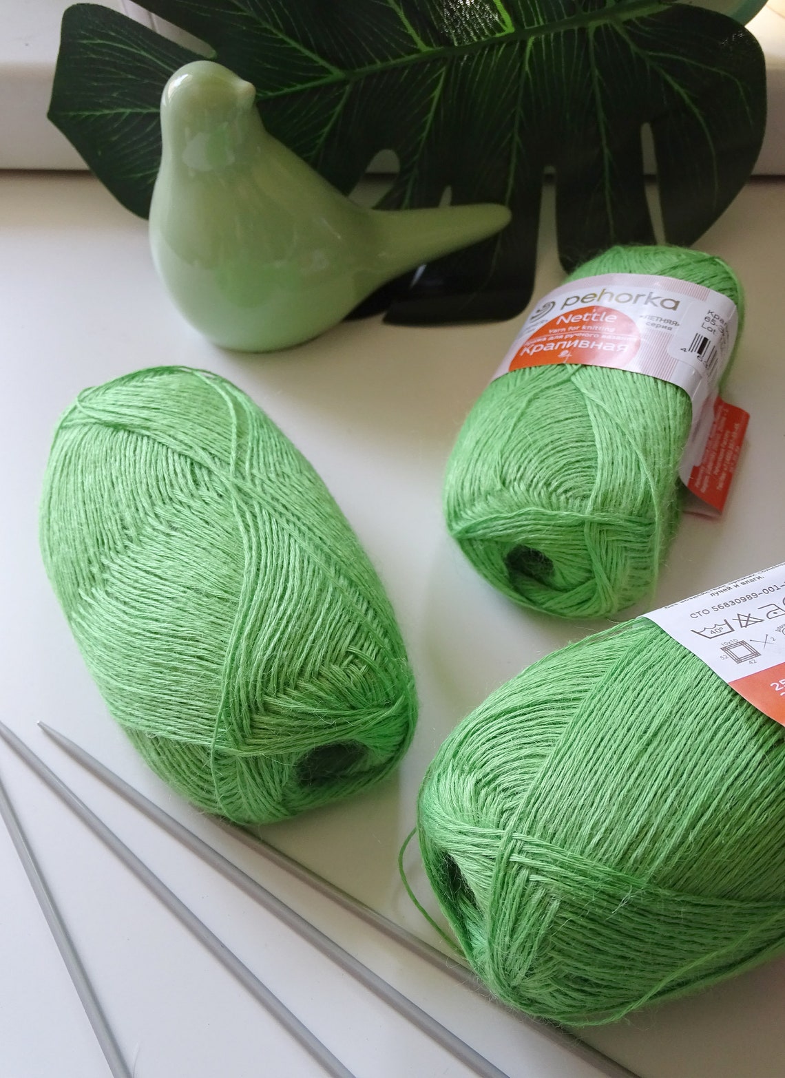 Nettle Yarn for Knitting Soft and Silky Summer Yarn for Etsy