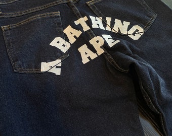 bapesta custom jeans