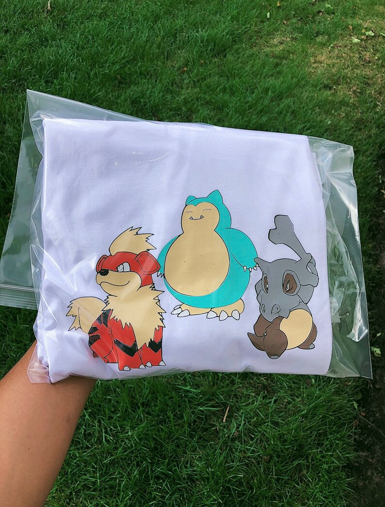Snorlax /& Charmeleon Tee Pok\u00e9mon Growlithe