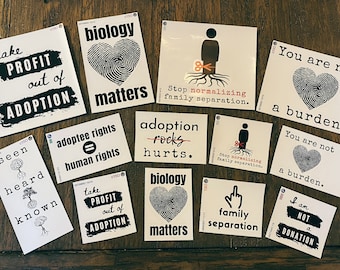 Adoption Hurts Sticker, Adoptee Rights, Donor Conception Awareness, Adoption Awareness Stickers