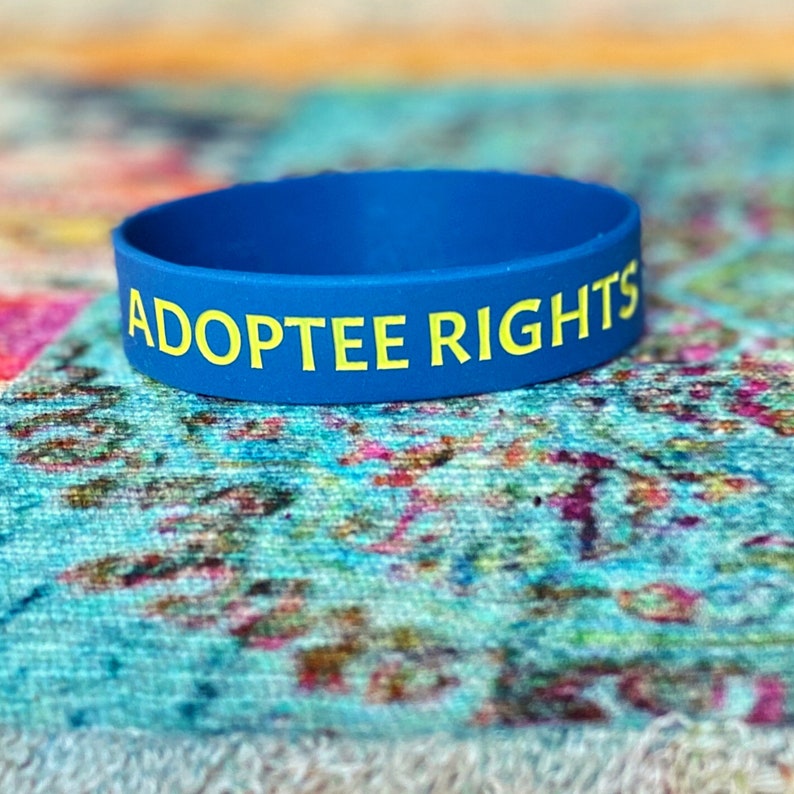 Adoption Awareness Wristbands 3/4 Wide - Blue