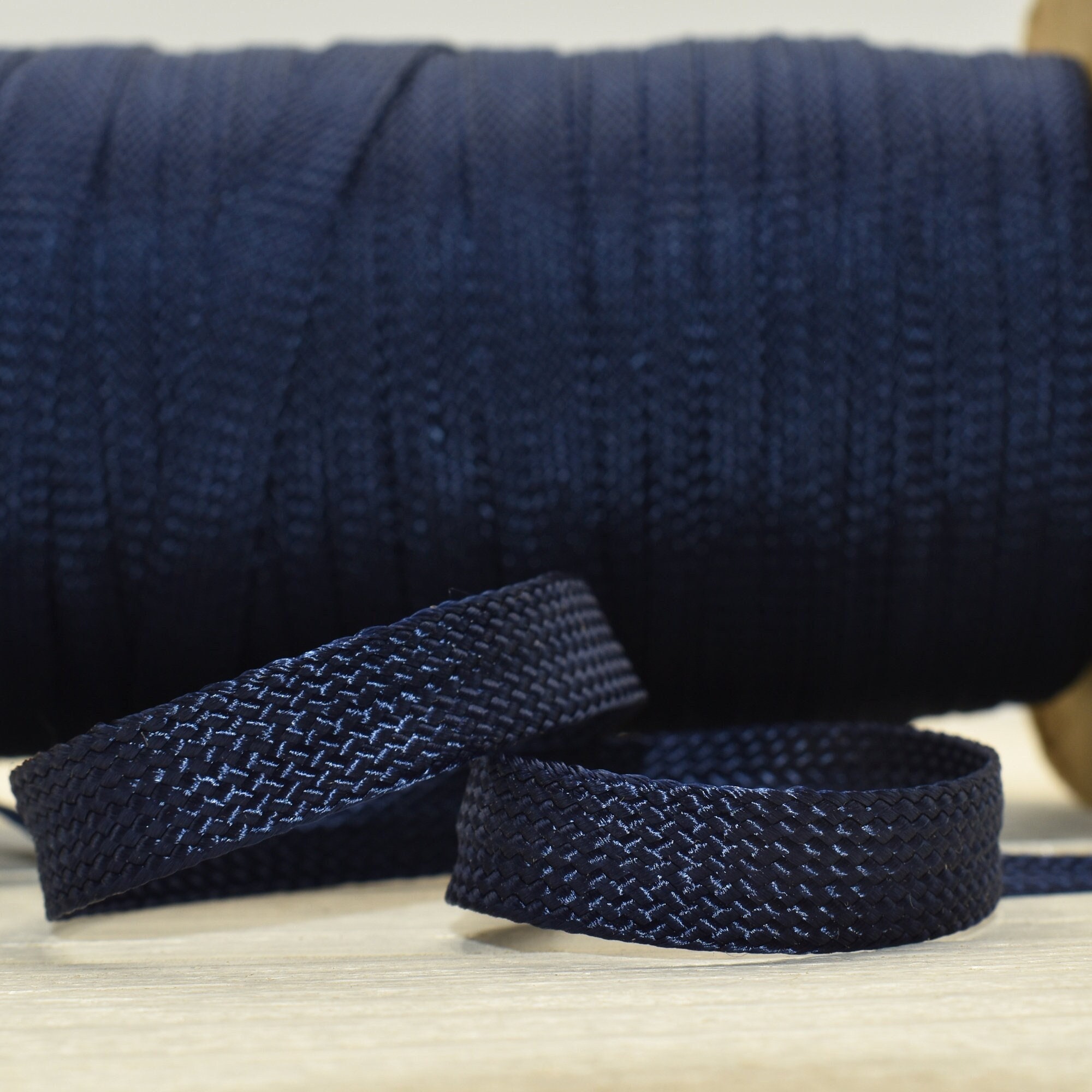 Heavy Cotton Webbing 1 1/2 Inch - Straps for Arts and Crafts - (Navy Blue,  10 Yards) - MATADOR USEFUL GOODS