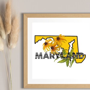 Digitales Kunstwerk, Maryland State Flower Digital Download