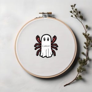 Cross Stitch Pattern, Digital Cross Stitch Pattern, Ghost Cross Stitch, Cancer Cross Stitch