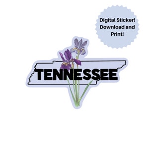 Tennessee Sticker l Digital Sticker Download l State Sticker