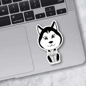 Digital Sticker, Husky Sticker, Dog Stickers