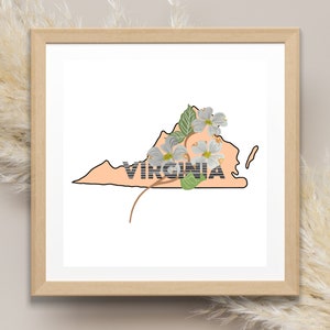 Digital Artwork, Virginia State Flower Digital Download