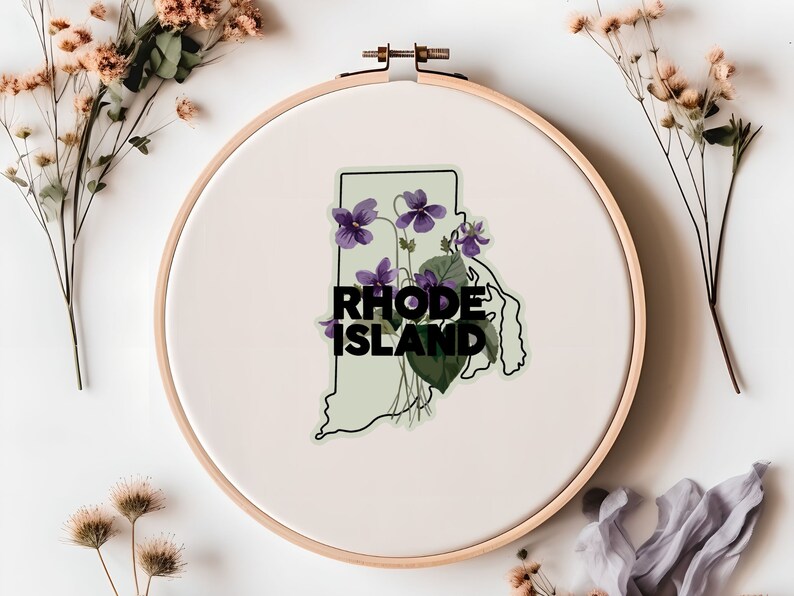 Digital Cross Stitch Pattern L Rhode Island Cross Stitch L State Cross