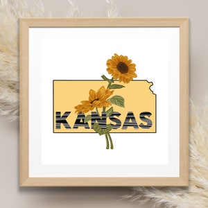 Digital Artwork, Kansas State Flower Digital Download