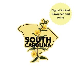South Carolina sticker l digitale sticker downloaden l staatssticker