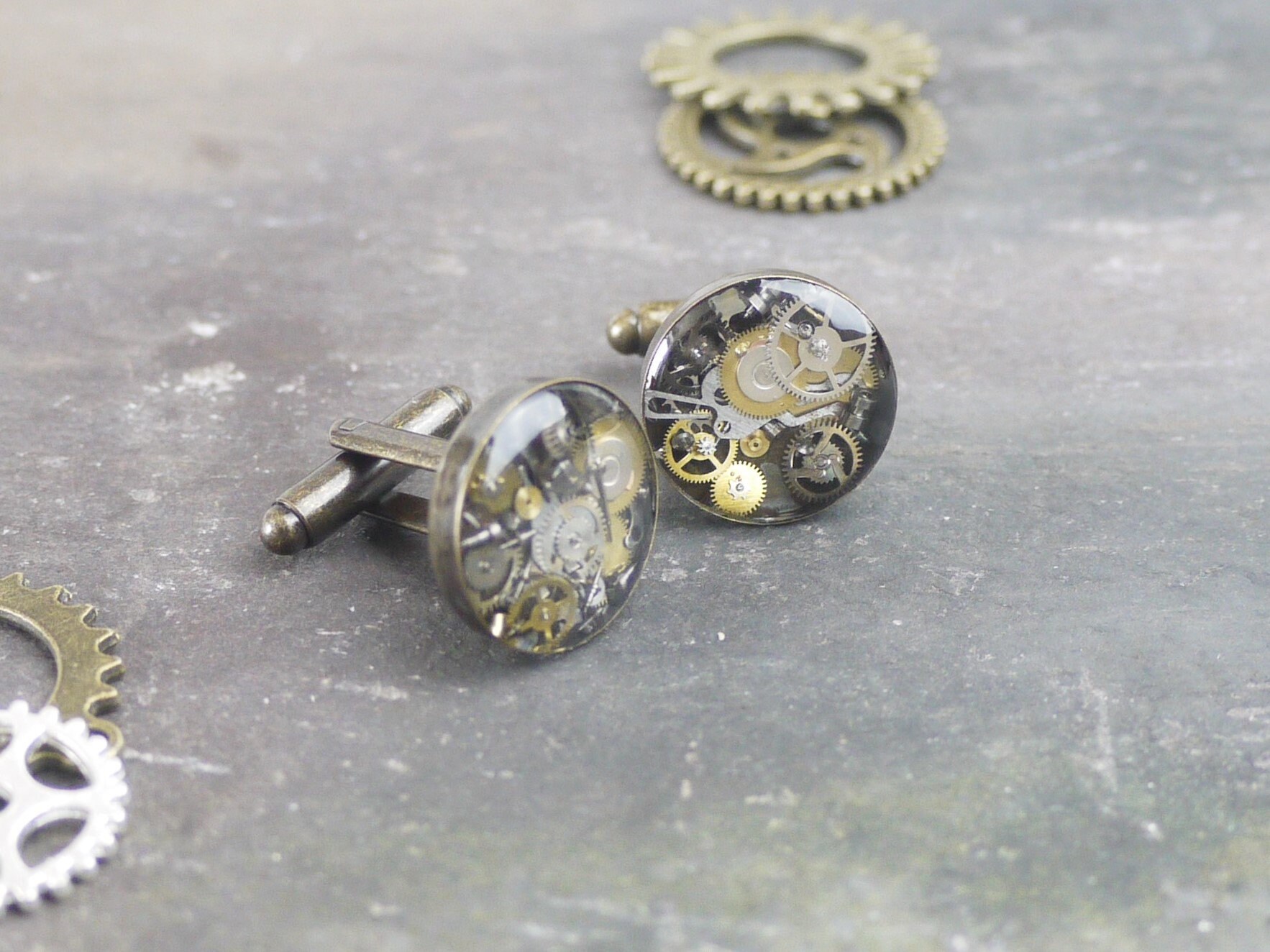 Manschettenknöpfe Herren - Computer Tastatur Design - Silberfarben - 18x13mm - Mit Geschenkbox