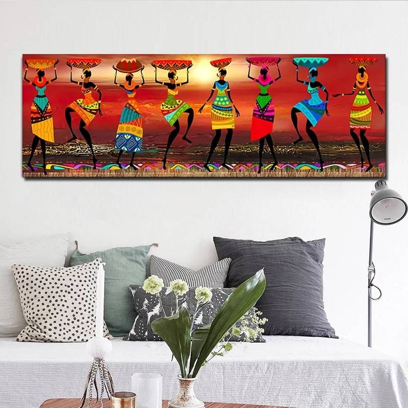 African Woman Art Canvas Printing Etsy