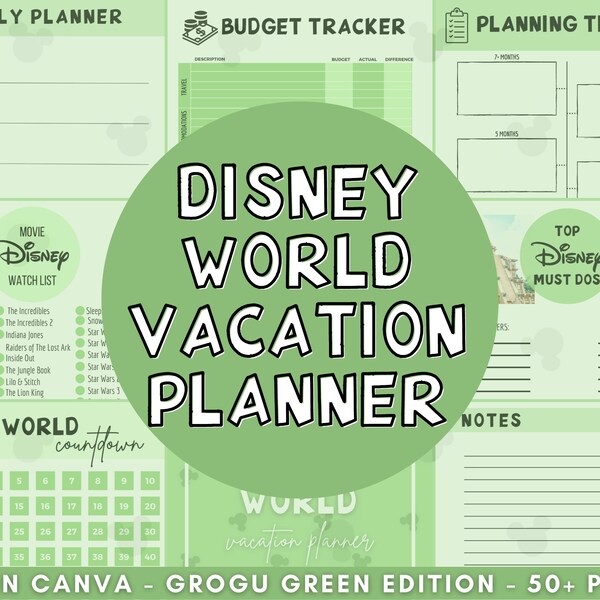 Disneyworld Planning Template - Etsy