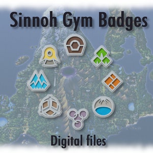 Pokémon: Emblemas de Sinnoh [arquivo de impressão 3D]