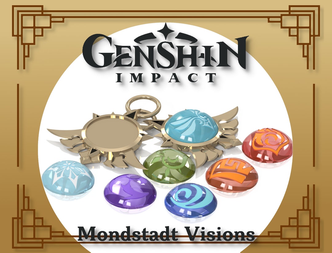 Genshin Impact: Mondstadt Visions [3D Print File] - Etsy