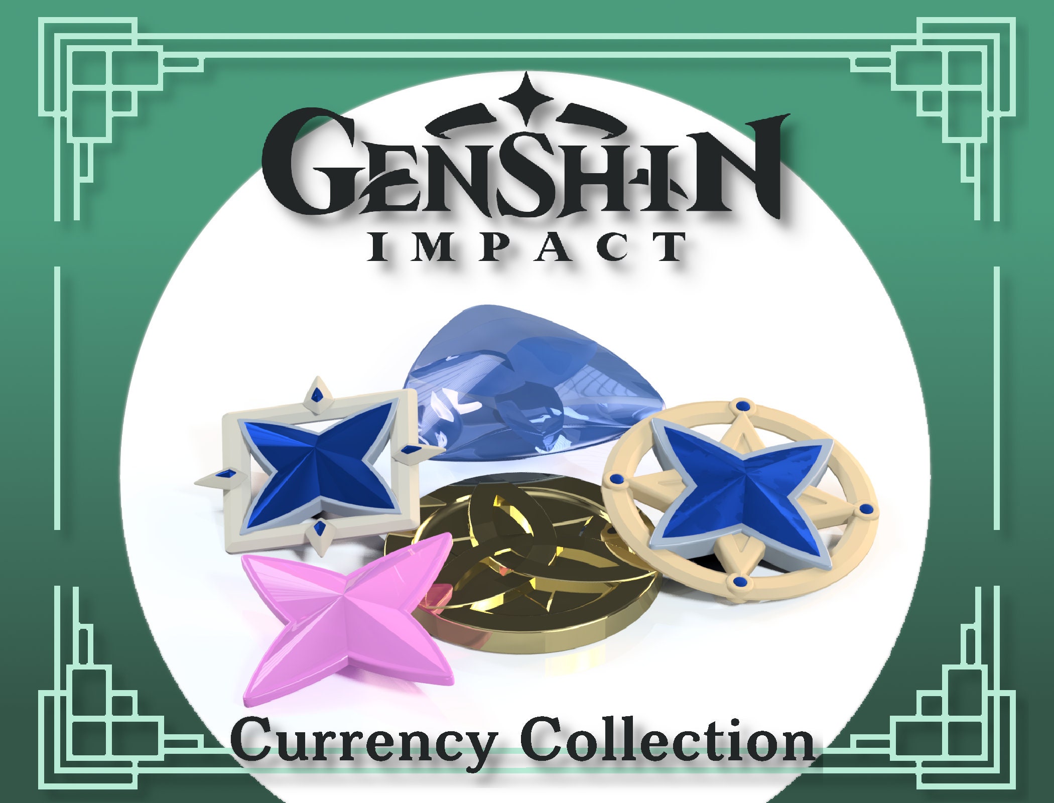 Genshin Impact: Currency 3D Print File - Etsy UK