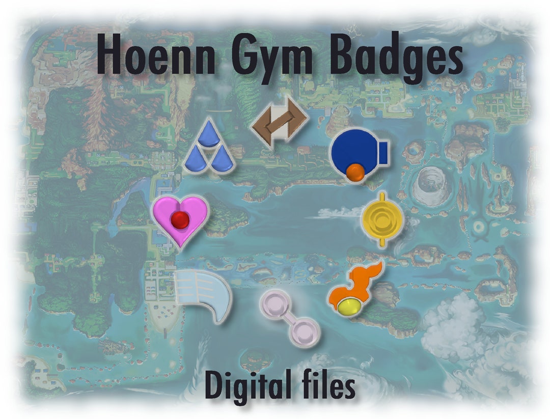 Pokemon: Hoenn Badges [3D Print File] - Etsy