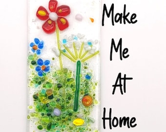 10x5cm Make at Home DIY Fused Glass Kit Suncatcher Kit Birthday Gift for her