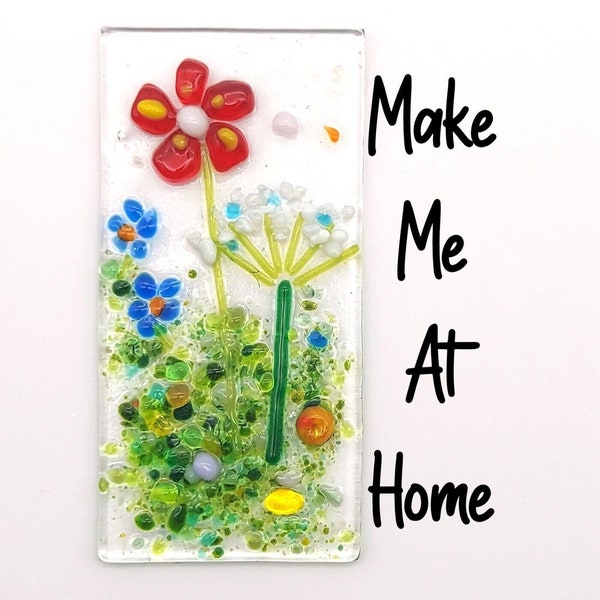 10x5cm Make at Home DIY Fused Glass Kit Suncatcher Kit Birthday Gift for her