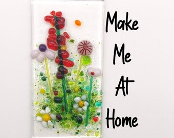 10x5cm DIY Craft Kit Fused Glass Kit Suncatcher Birthday Gift For Her