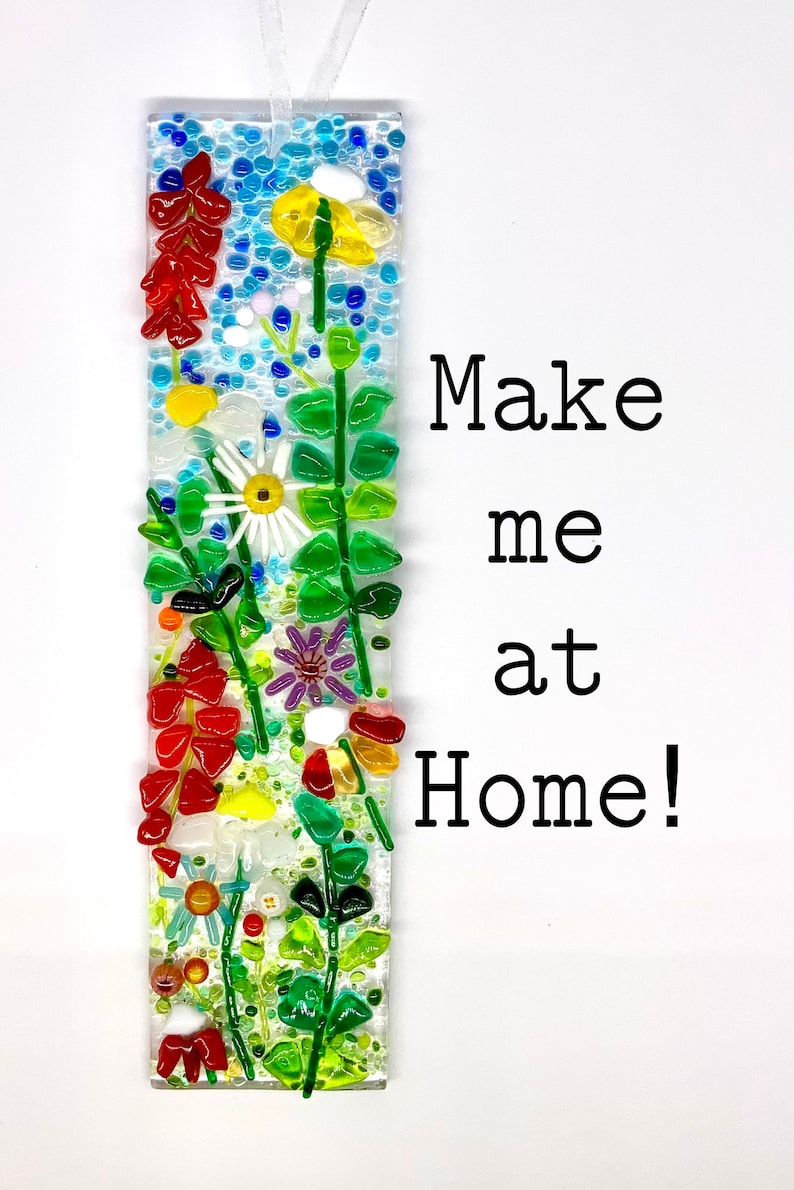 DIY Home Fused Glass Suncatcher Kit 20x5cm Birthday Gift Etsy UK