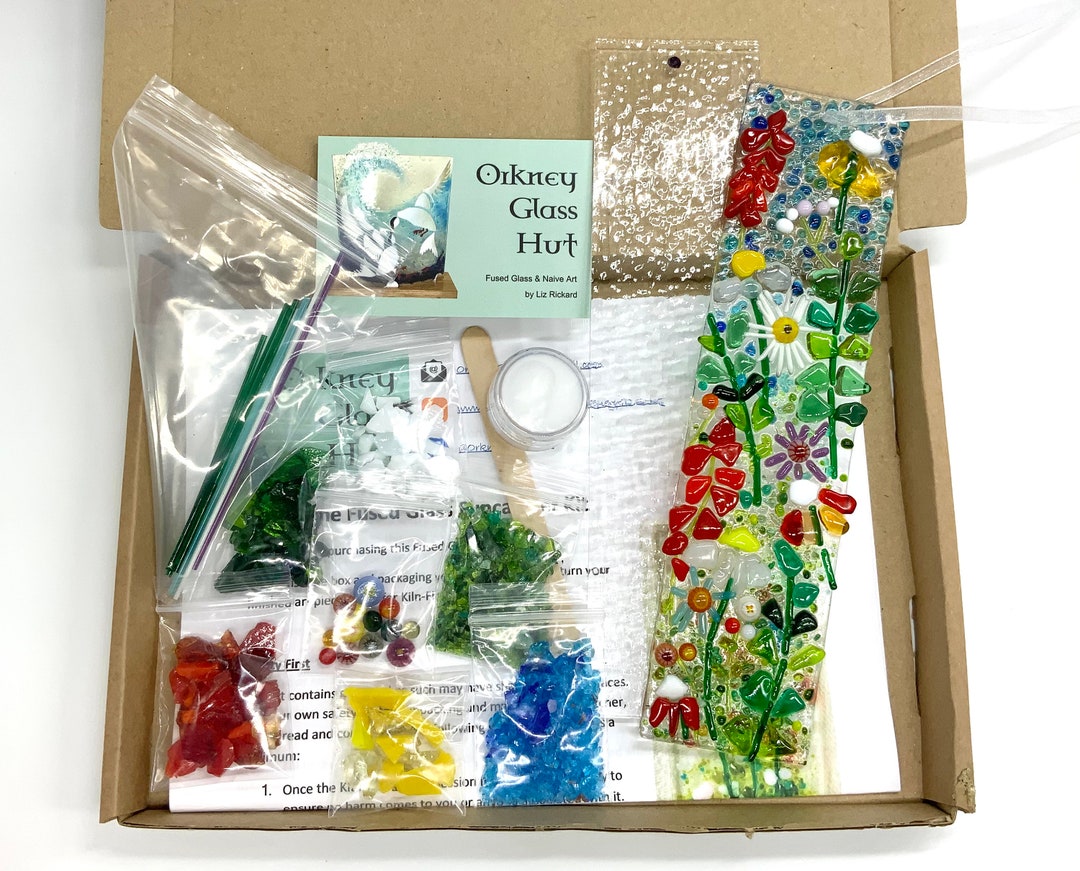 DIY Home Fused Glass Suncatcher Kit 20x5cm Birthday Gift for Her Etsy UK