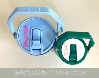 Stanley Iceflow SVG Topper | 20, 30, 40 i 64 uncje | Kubek z klapką | Gotowy do obróbki laserowej | Projekt cyfrowy