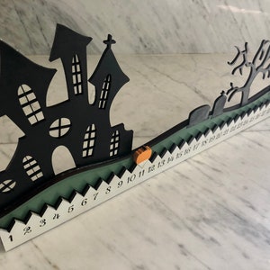 Halloween Countdown Calendar | Halloween Advent Calendar | Spooky Decor | Autumn | Digital Cut File | Glowforge | SVG File | Laser Cutting