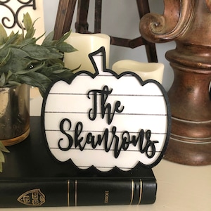Pumpkin Shiplap Sign with Bonus Pumpkin Door Hanger | Farmhouse Fall | Digital Cut File | Glowforge | SVG File | Laser Cutting