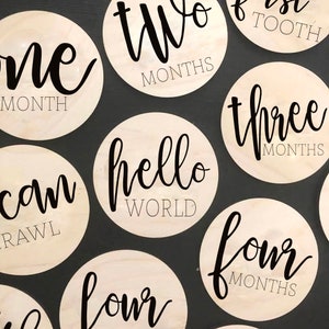 Baby Monatliche Meilenstein und Urlaub Fotomarker | Digital Schnitt Datei | Glowforge Cricut Shilouette | SVG-Datei | Laser-Schnitt