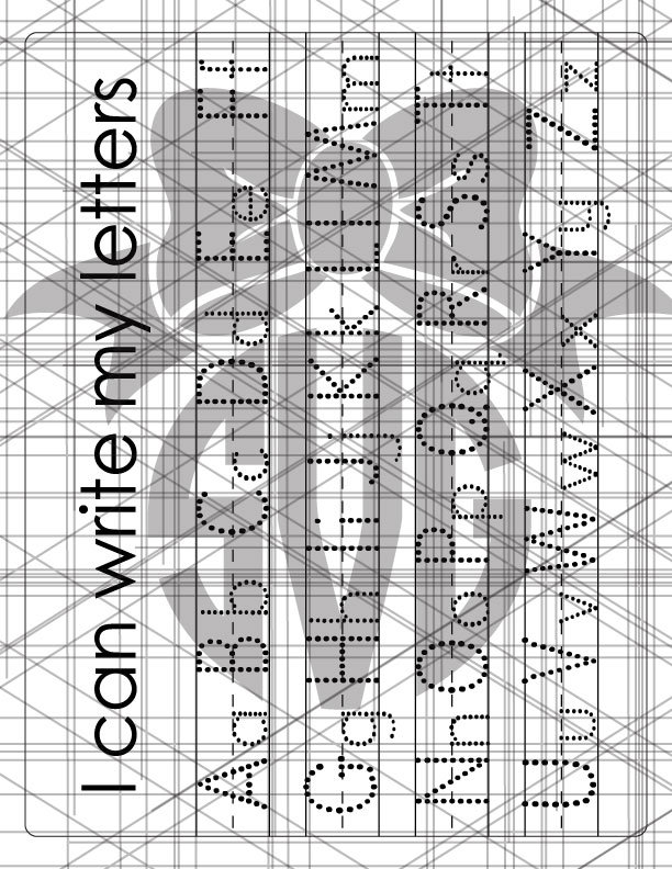 Dry Erase Dashed Alphabet Practice Tracing Board Digital Cut | Etsy