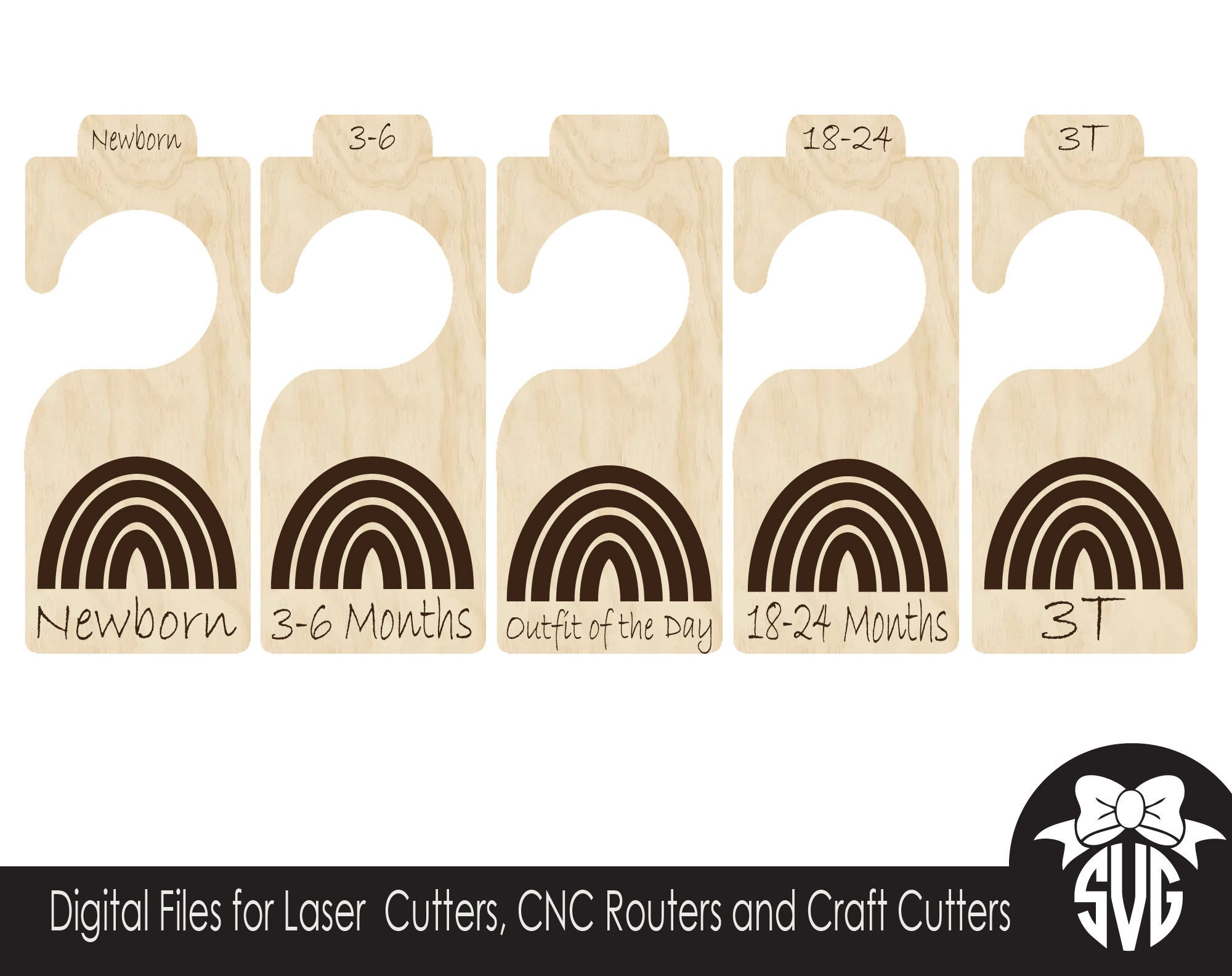Boho Rainbow Baby Monthly Milestone Marker and Closet Divider Bundle ...