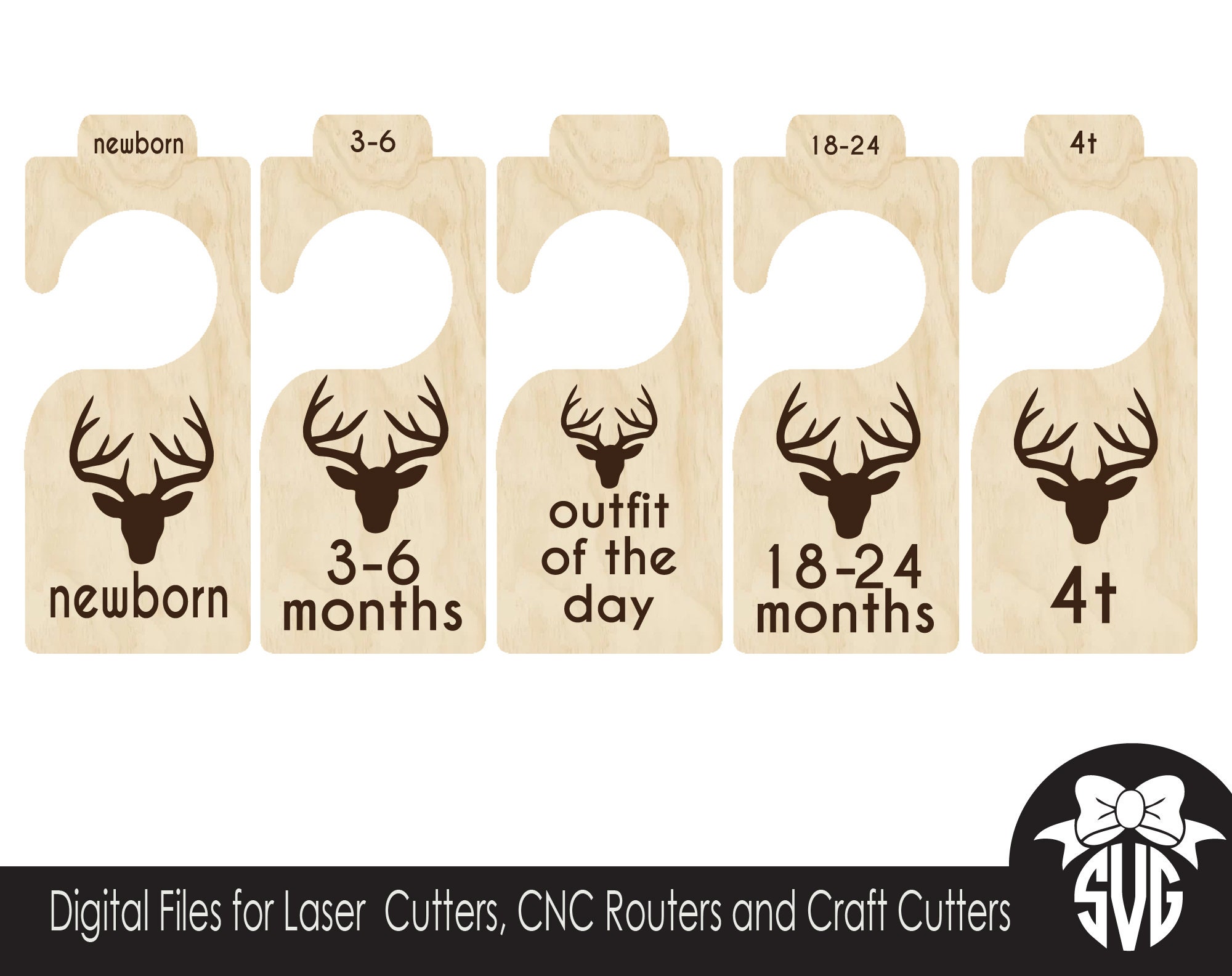 Download Nursery Closet Dividers Digital Cut File Glowforge SVG | Etsy