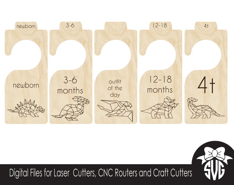 Nursery Closet Organizer Divider Geometric Dinosaurs Etsy