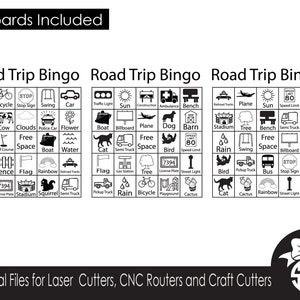 Tableros de bingo imprimibles para viajes por carretera / Archivo PDF / Imprimibles
