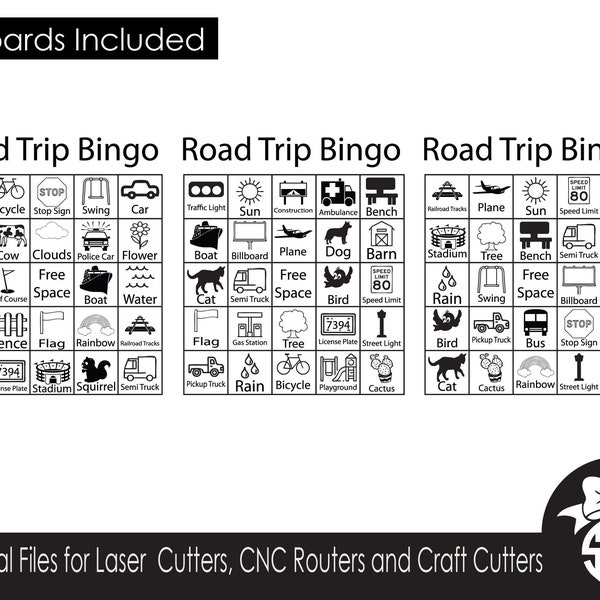 Road Trip Bingo Printable Game Boards | PDF File | Printables