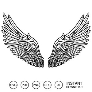 Angel wings SVG