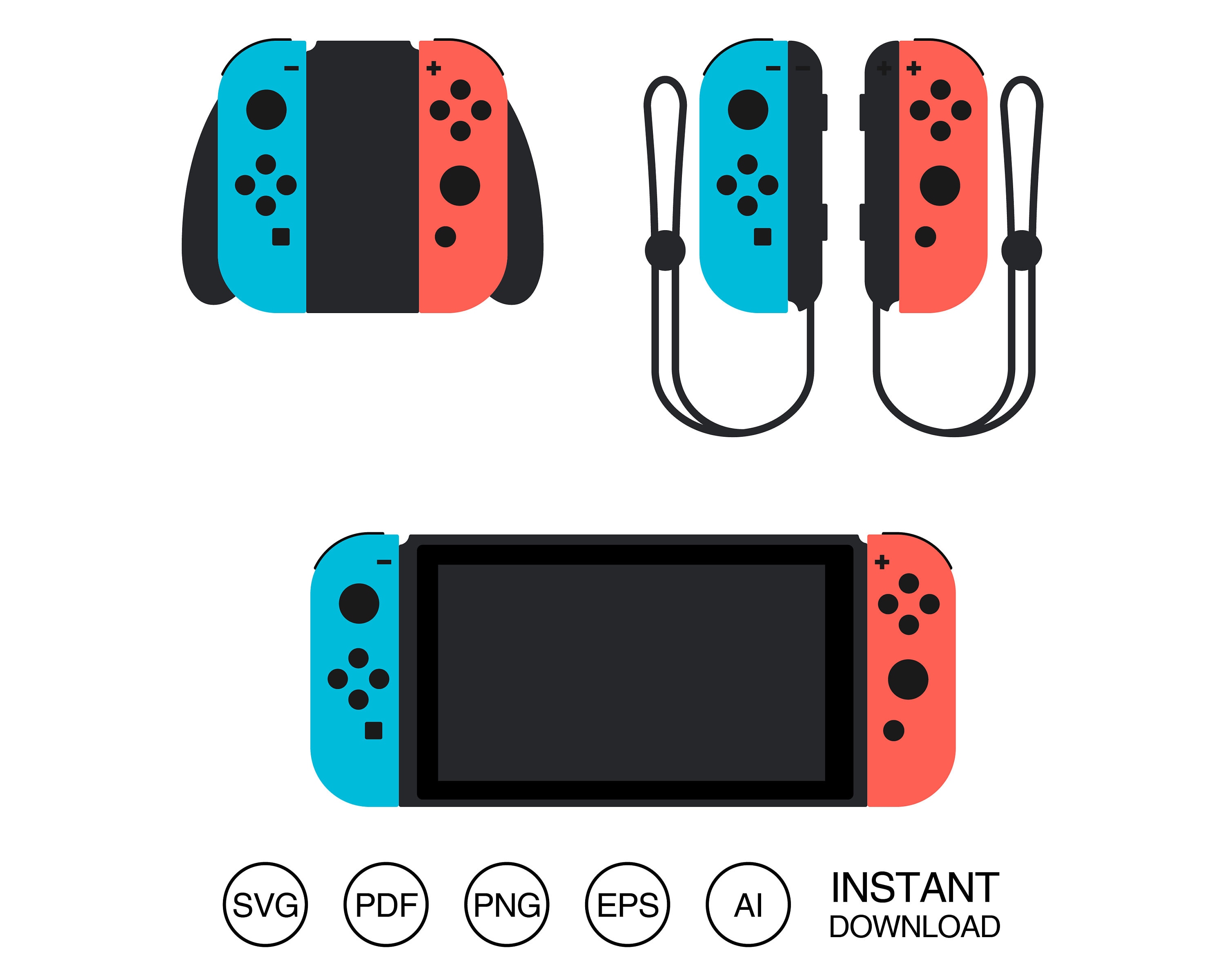 Nintendo Switch - svg Switch controller SVG, switch game controller, gamer, switch