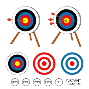 Target and arrows bundle SVG