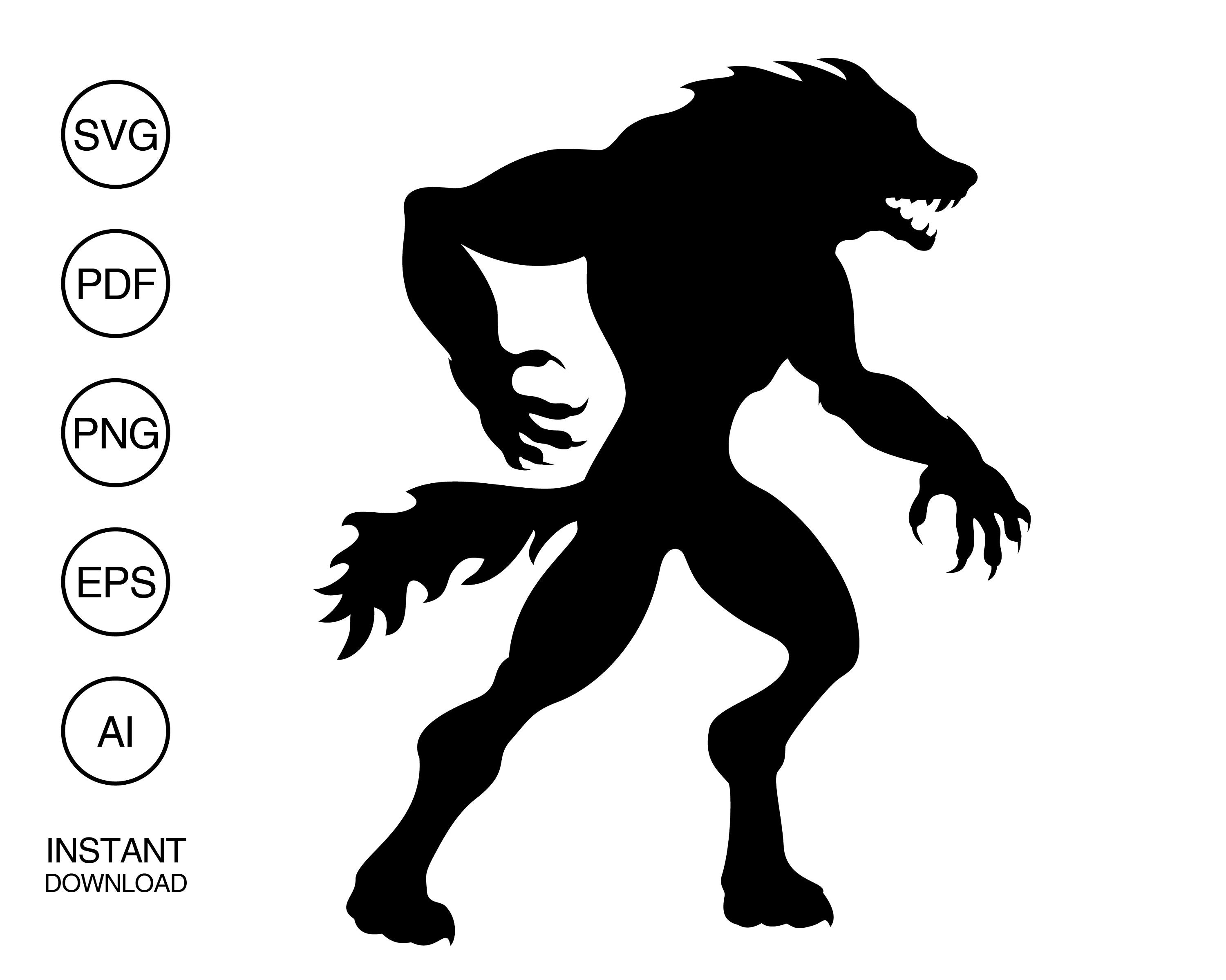 Werewolf SVG Etsy UK
