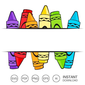 Crayon monogram SVG