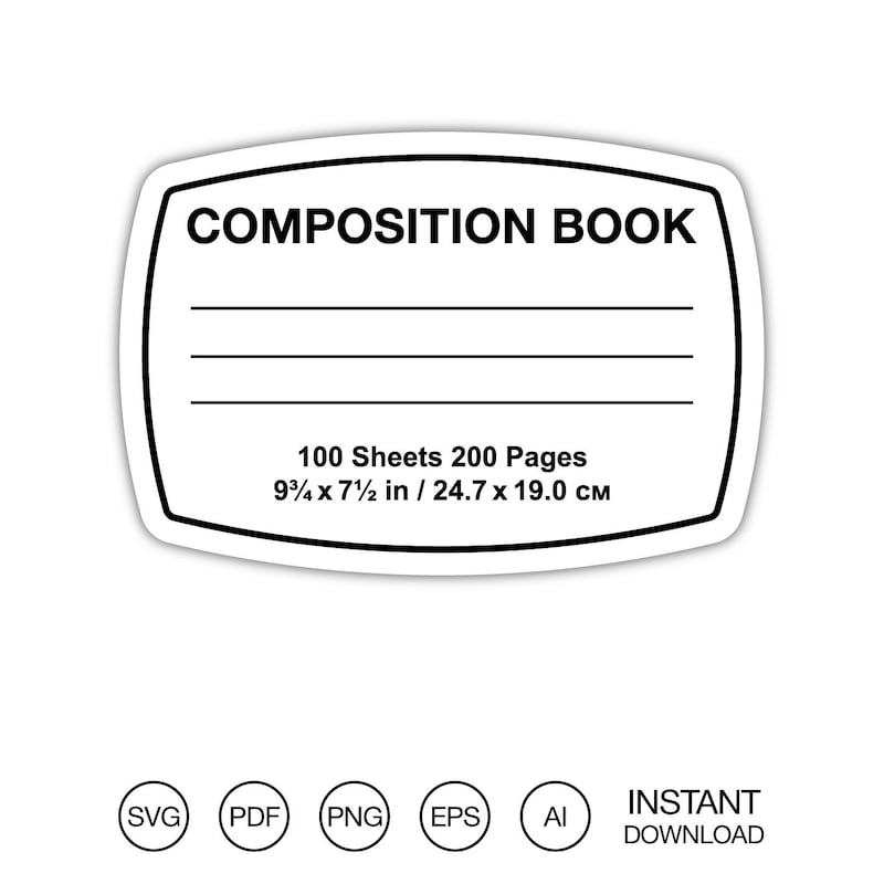 Composition Labels - Etsy