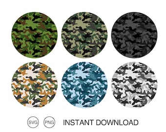 Camo pattern bundle 6 SVG