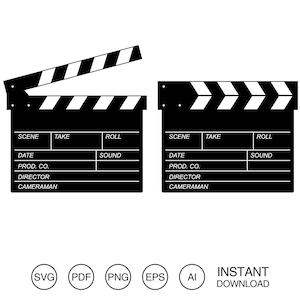 Acting clapboard SVG