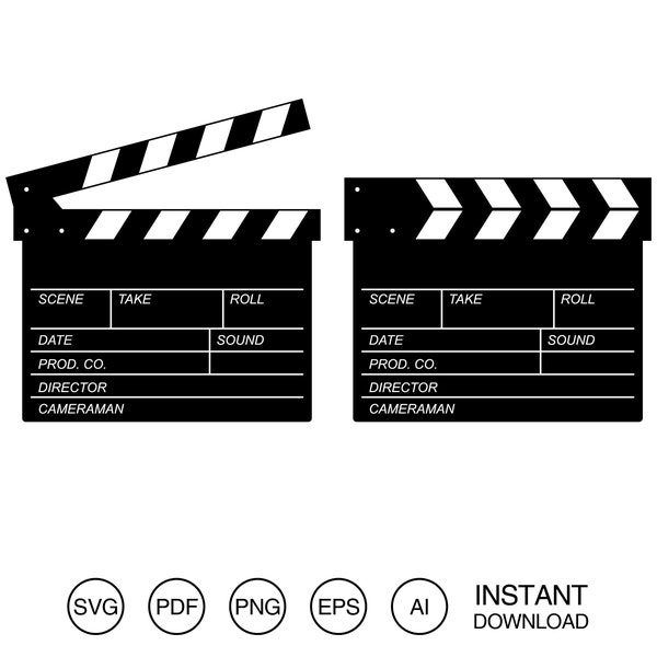 Acting clapboard SVG