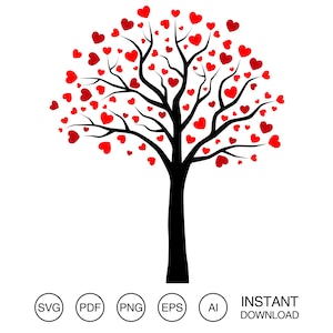 Love tree SVG