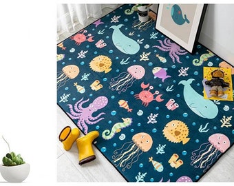 under the sea nursery rug